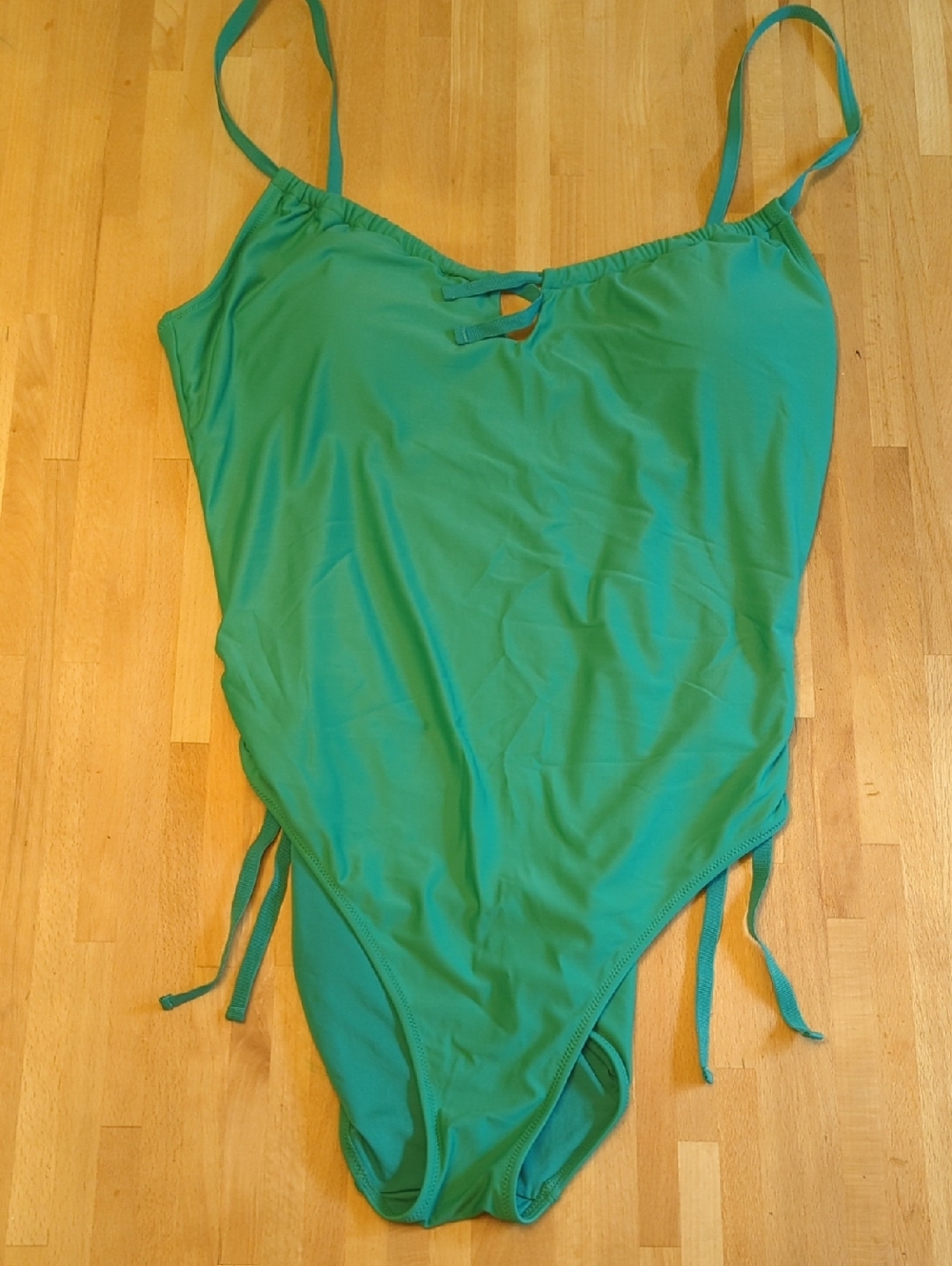 Aerie Offline Real Me One Piece Cheeky Swimsuit Womens XL Teal NWOT